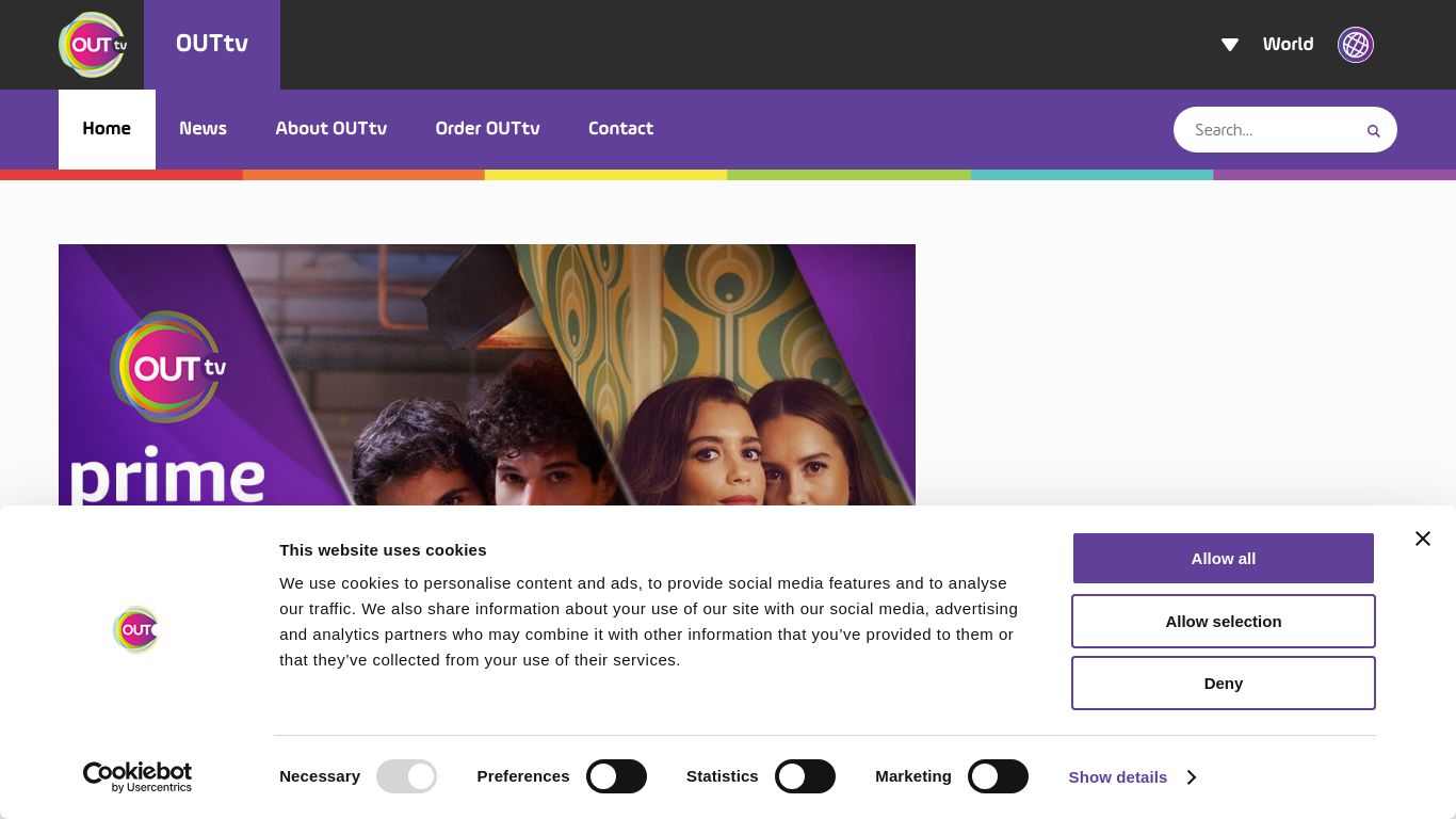 out.tv website homepage - live status check by WebsiteDown.xyz
