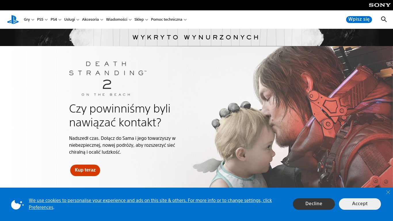 playstation.com website homepage - live status check by WebsiteDown.xyz