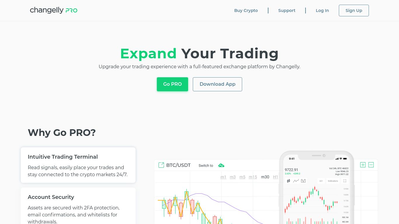 pro.changelly.com website homepage - live status check by WebsiteDown.xyz