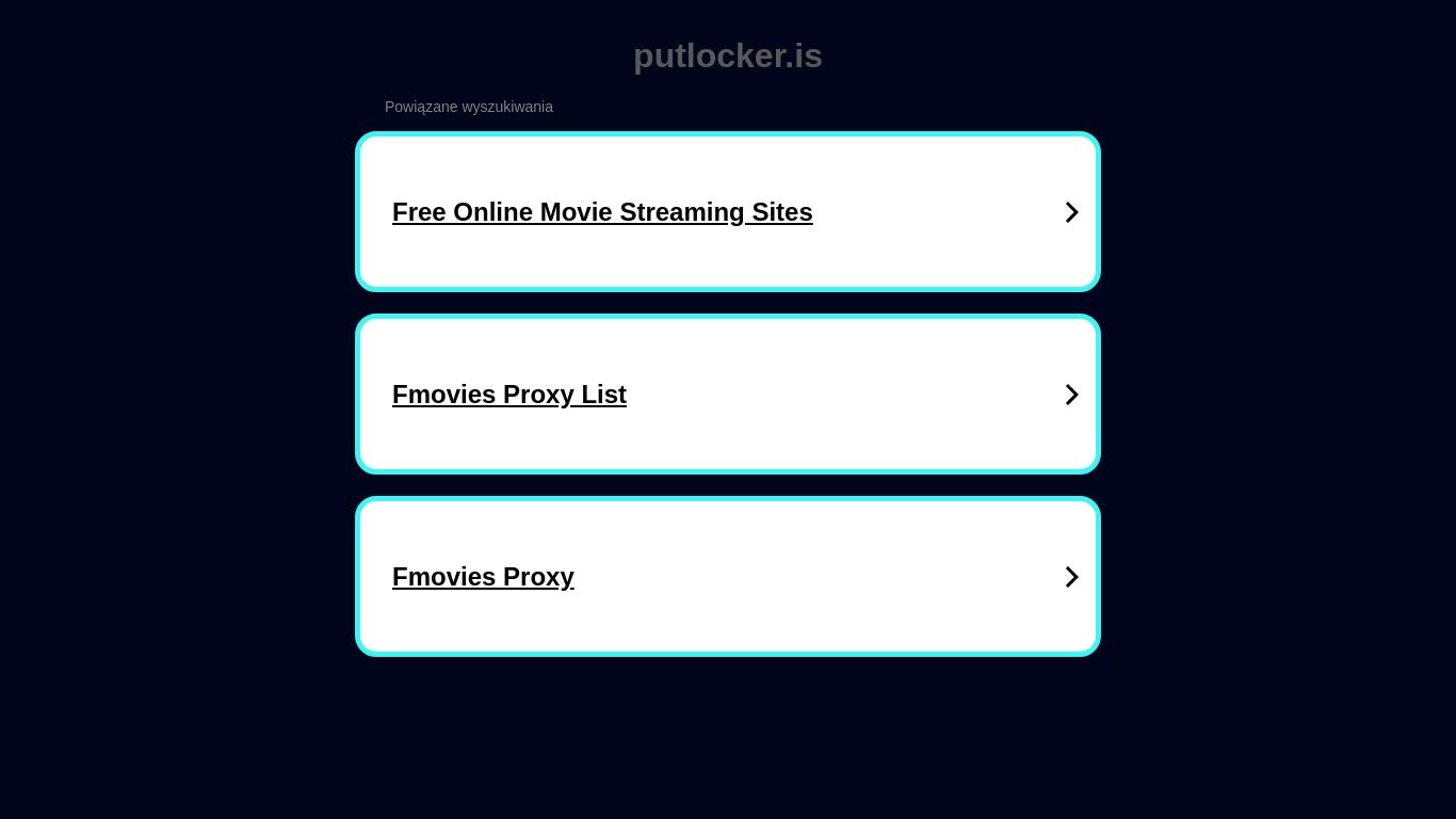 putlocker.is website homepage - live status check by WebsiteDown.xyz