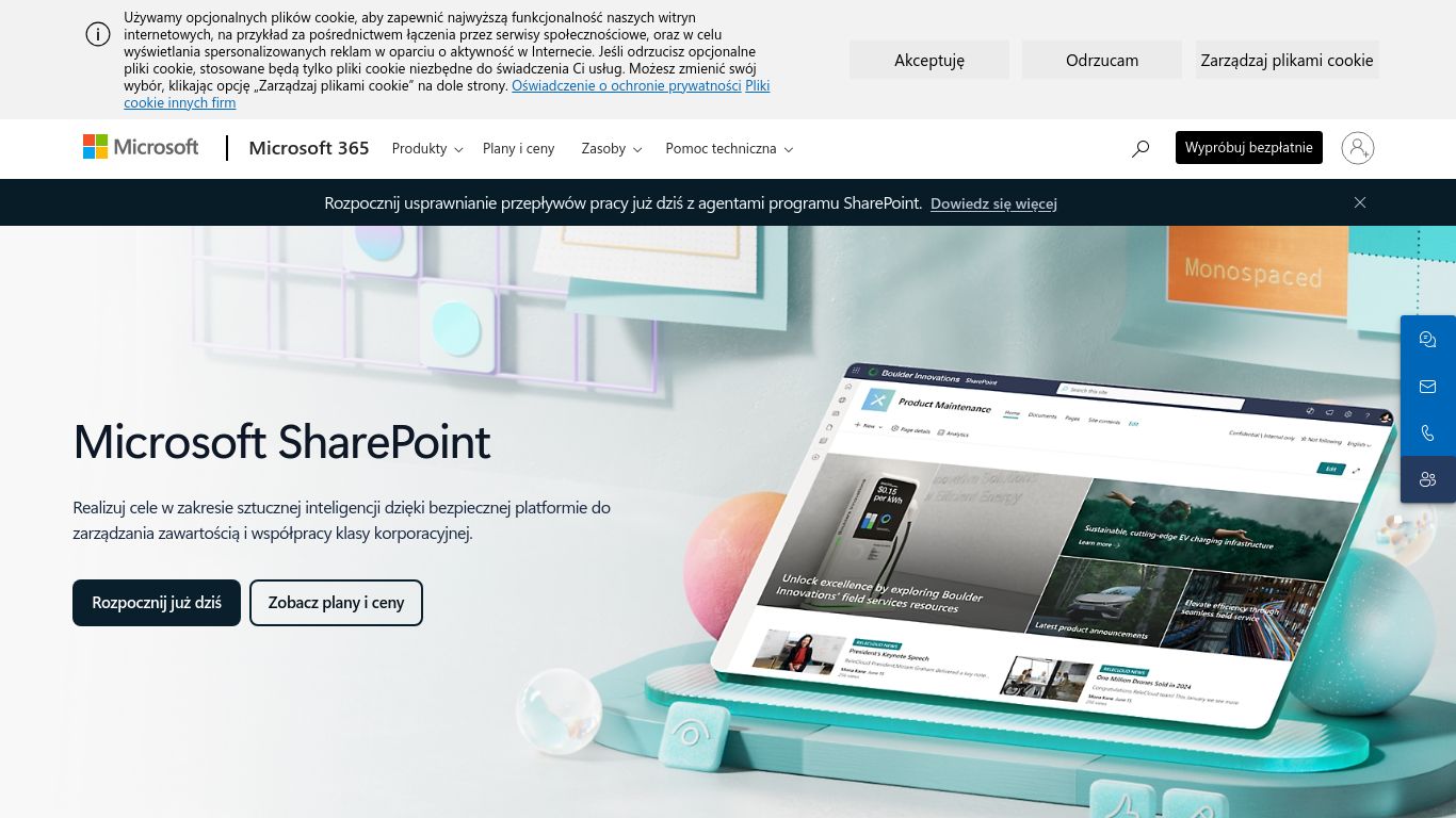 sharepoint.com website homepage - live status check by WebsiteDown.xyz