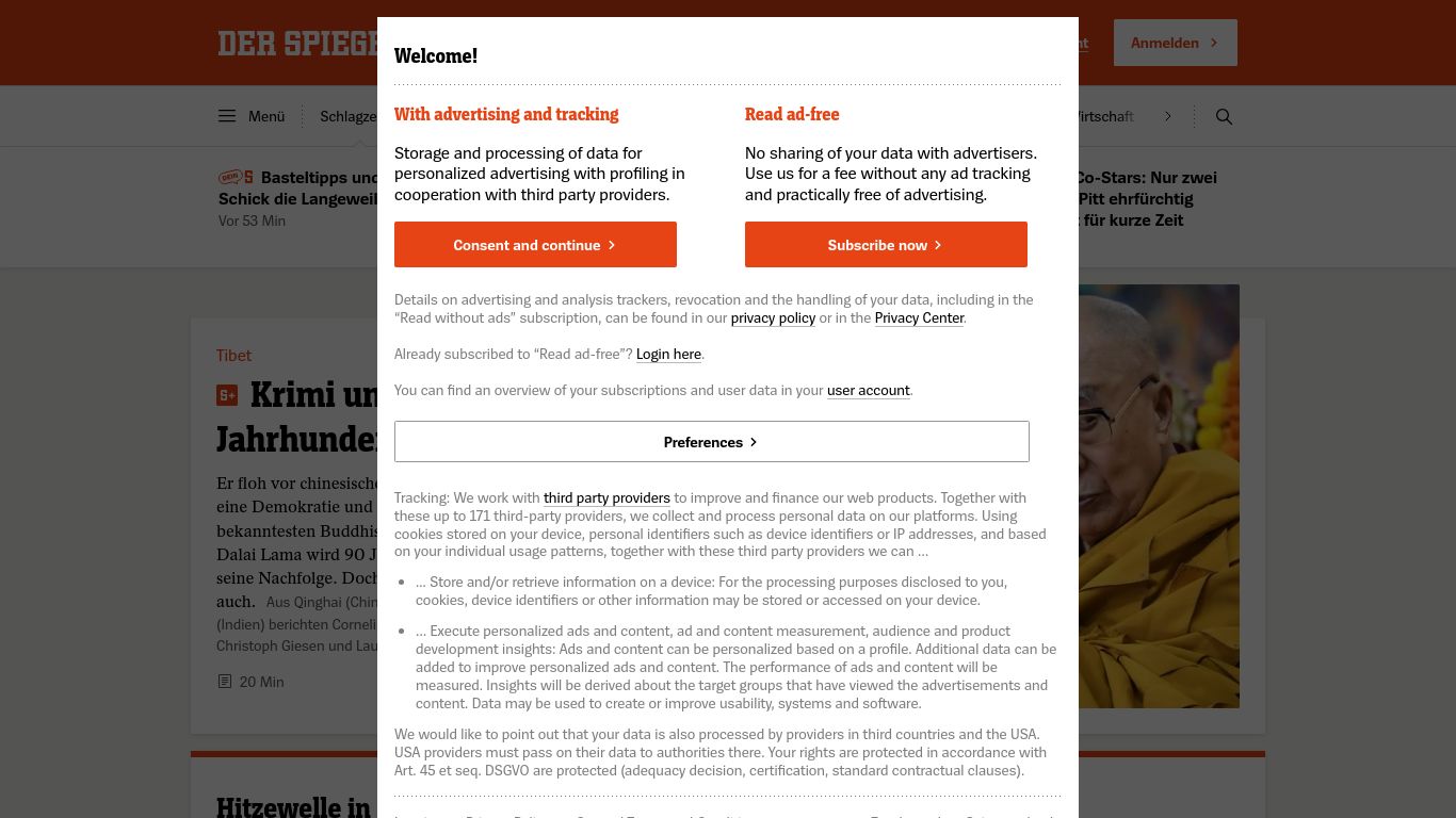 spiegel.de website homepage - live status check by WebsiteDown.xyz