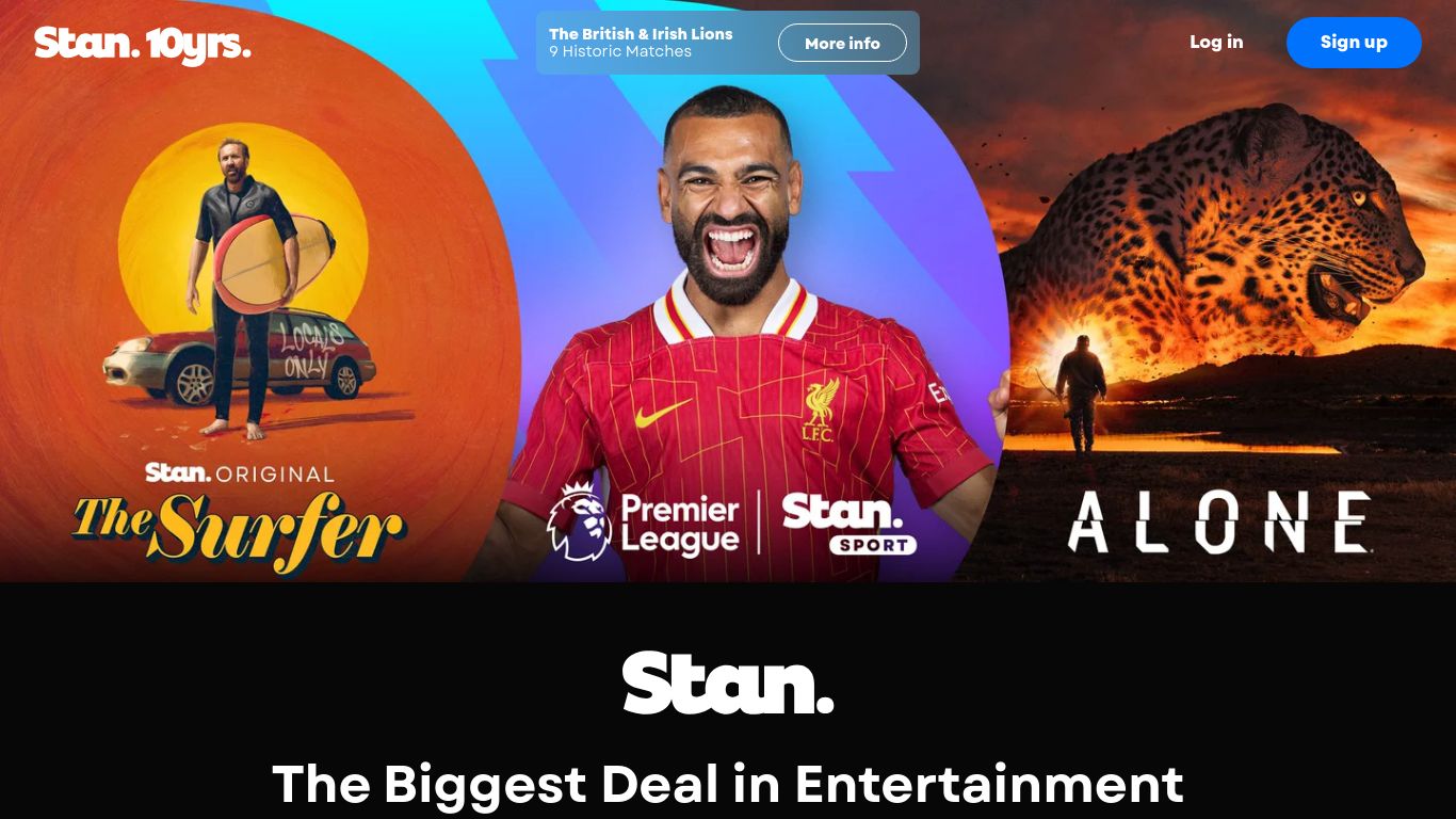 stan.com.au website homepage - live status check by WebsiteDown.xyz