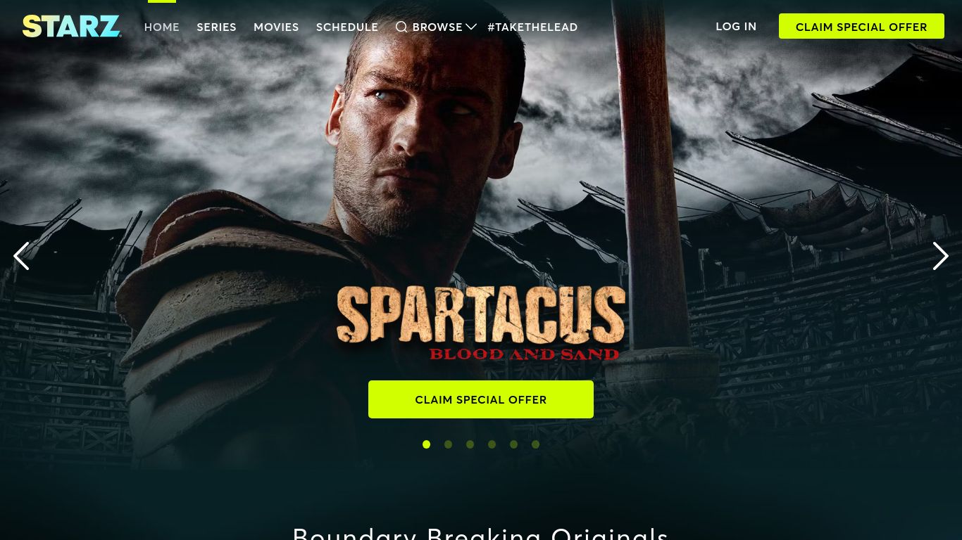 starz.com website homepage - live status check by WebsiteDown.xyz