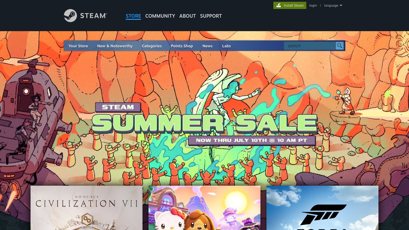steampowered.com website homepage - live status check by WebsiteDown.xyz