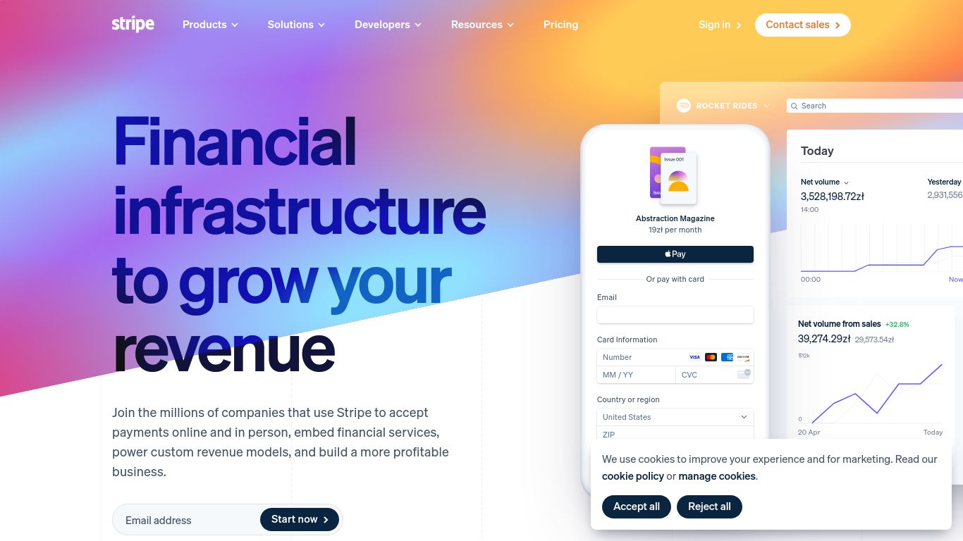 stripe.com website homepage - live status check by WebsiteDown.xyz