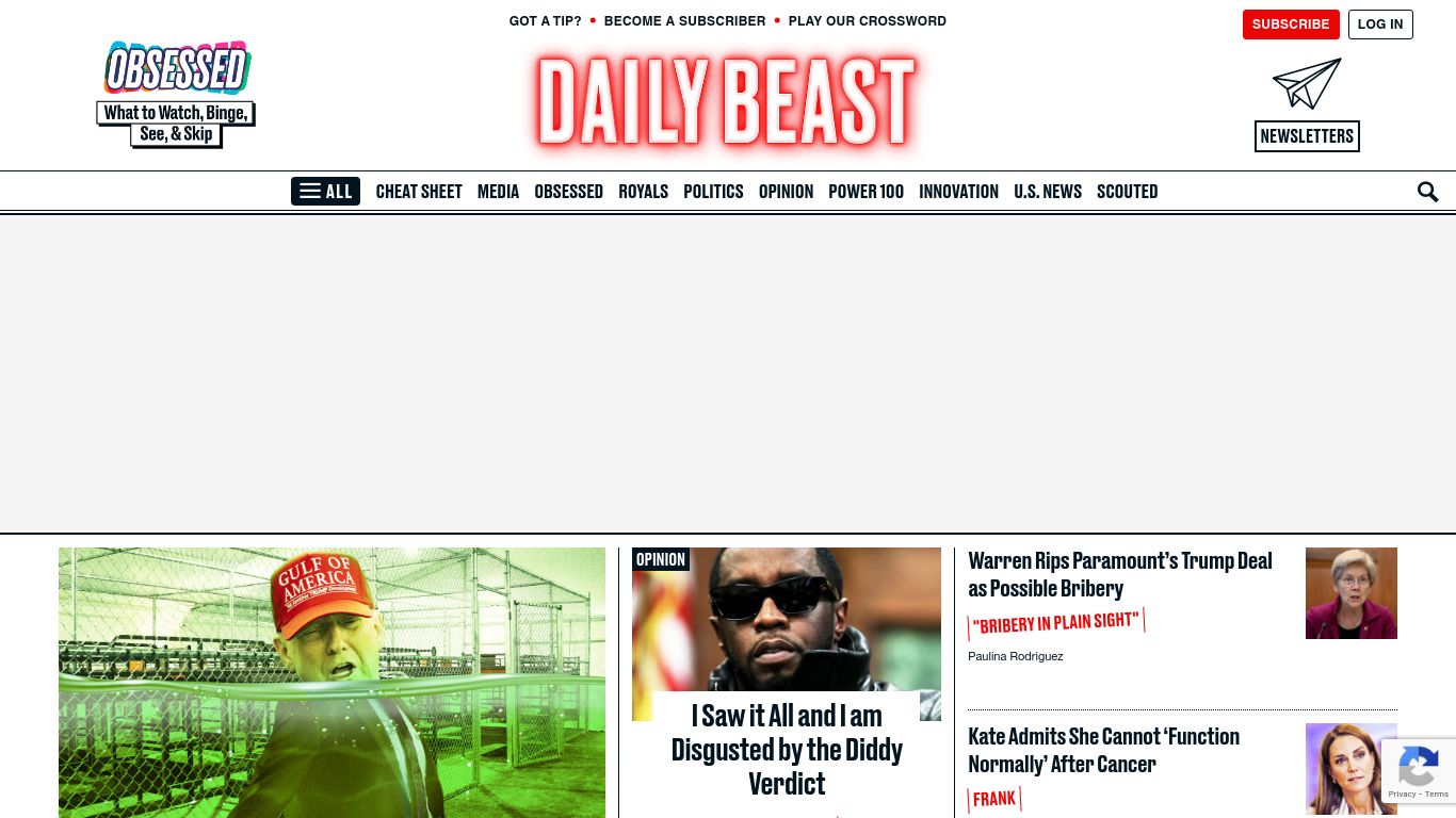 thedailybeast.com website homepage - live status check by WebsiteDown.xyz
