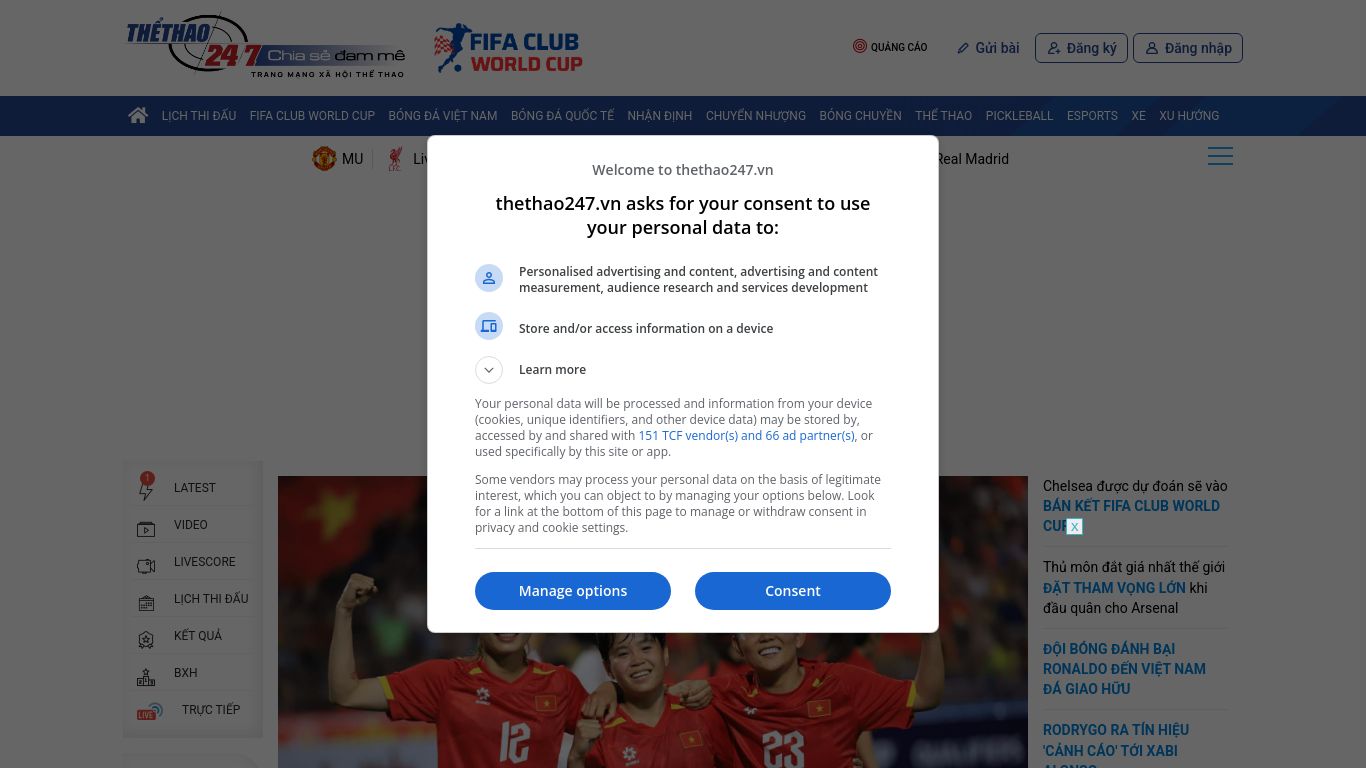 thethao247.vn website homepage - live status check by WebsiteDown.xyz