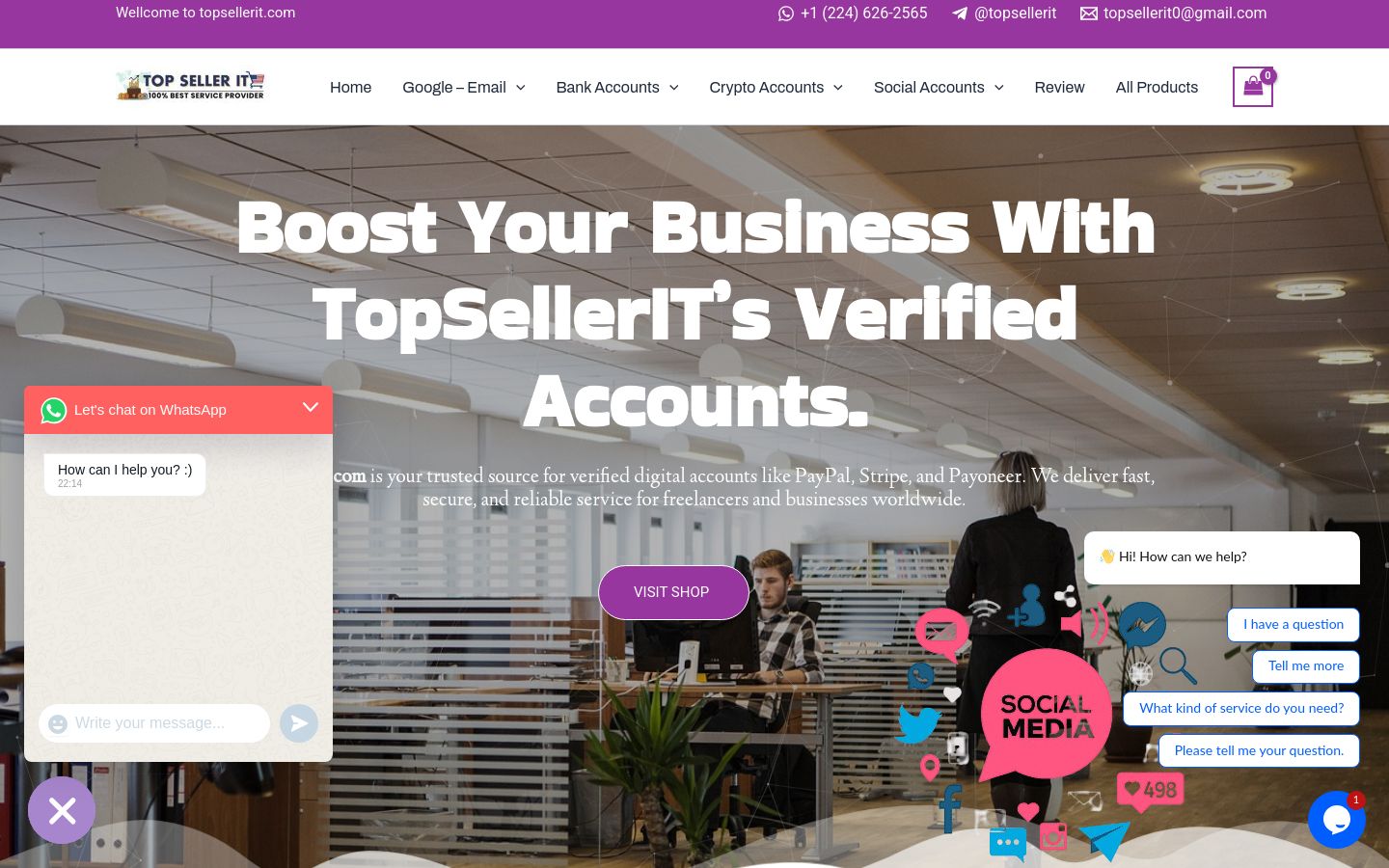 topsellerit.com website homepage - live status check by WebsiteDown.xyz