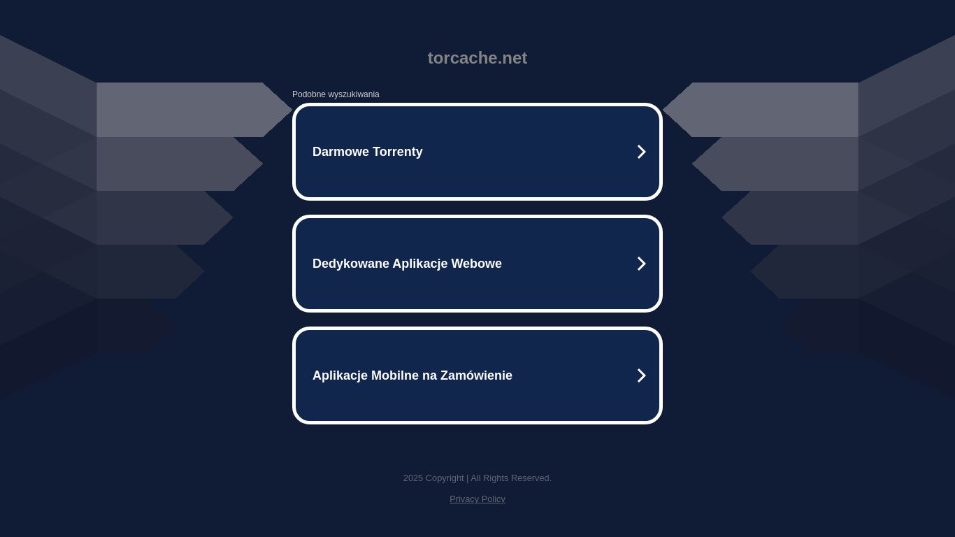 torcache.net website homepage - live status check by WebsiteDown.xyz