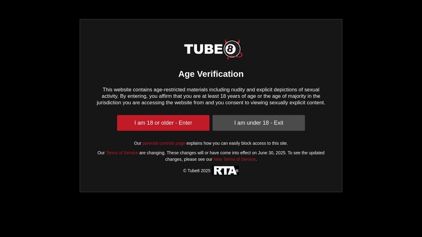 tube8.com website homepage - live status check by WebsiteDown.xyz