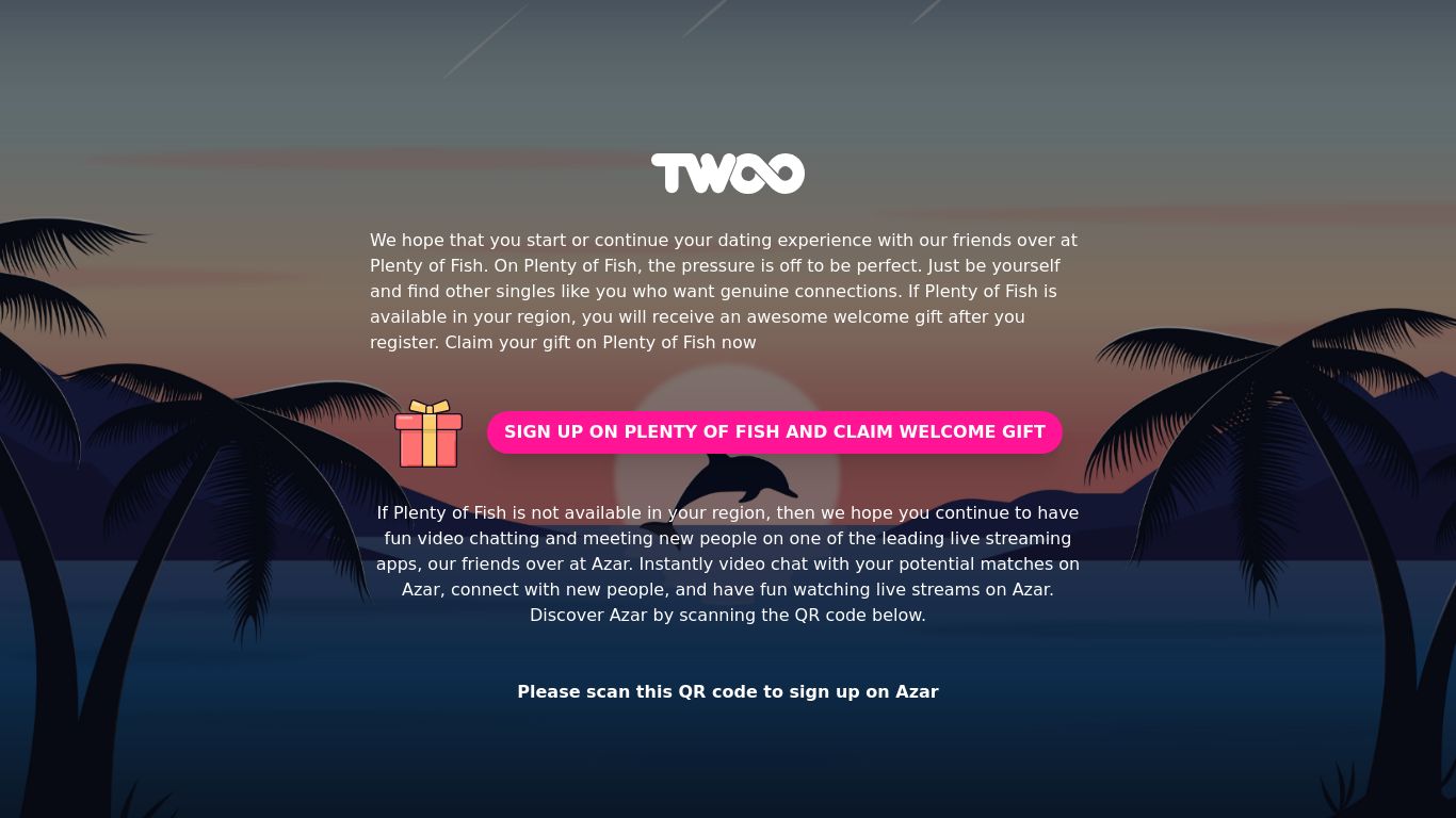 twoo.com website homepage - live status check by WebsiteDown.xyz
