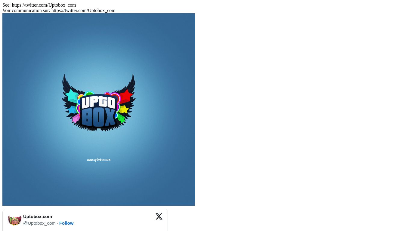 uptobox.com website homepage - live status check by WebsiteDown.xyz