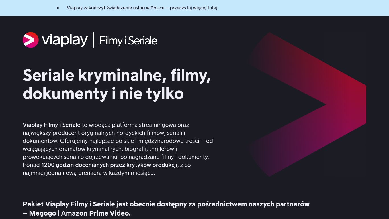 viaplay.com website homepage - live status check by WebsiteDown.xyz
