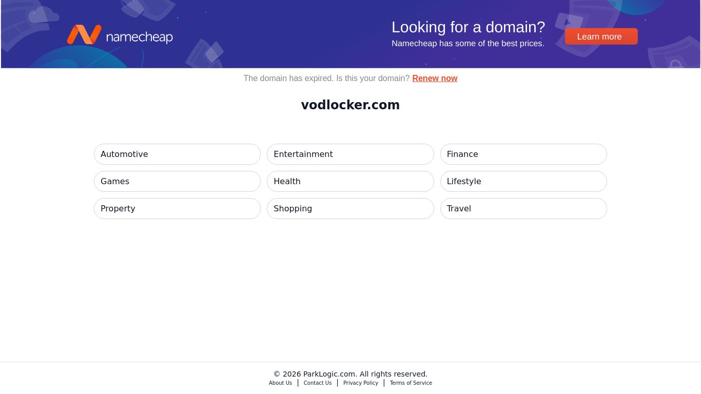 vodlocker.com website homepage - live status check by WebsiteDown.xyz