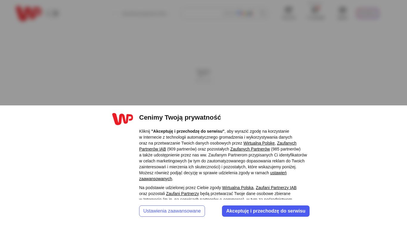 wp.pl website homepage - live status check by WebsiteDown.xyz
