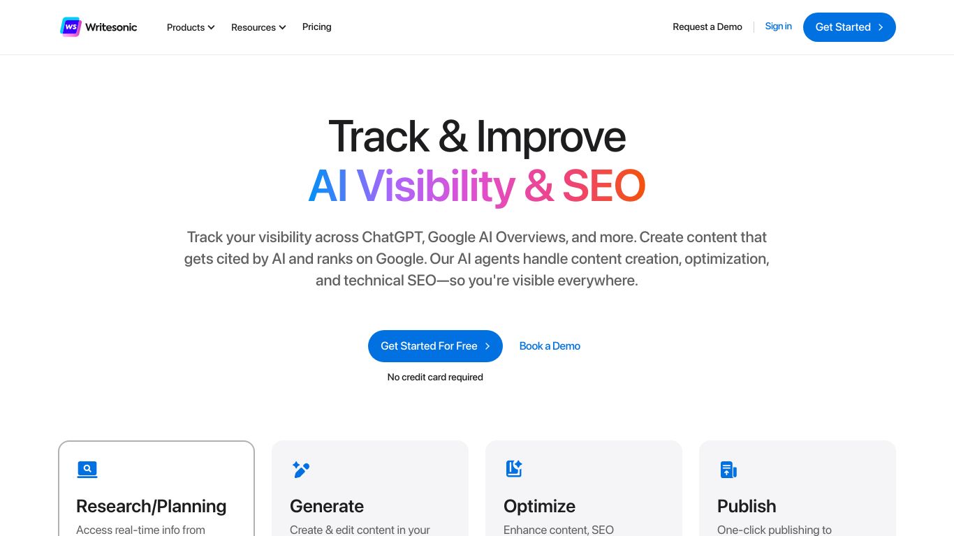 writesonic.com website homepage - live status check by WebsiteDown.xyz