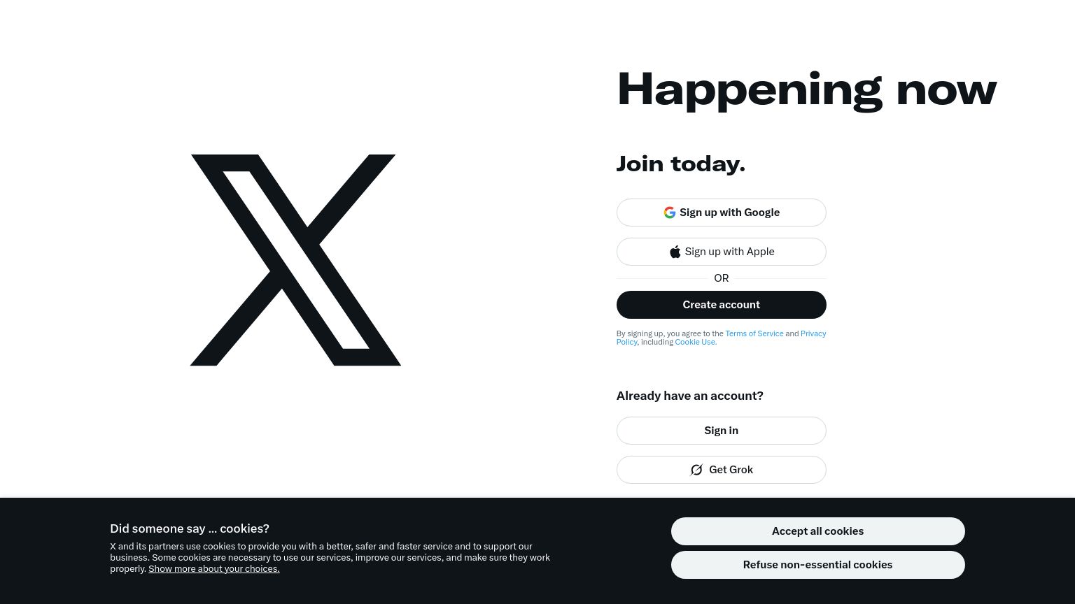 x.com website homepage - live status check by WebsiteDown.xyz