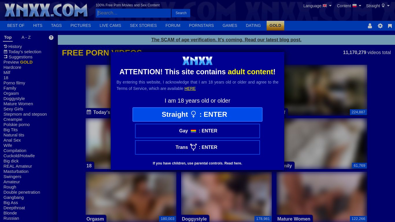 xnxx.com website homepage - live status check by WebsiteDown.xyz