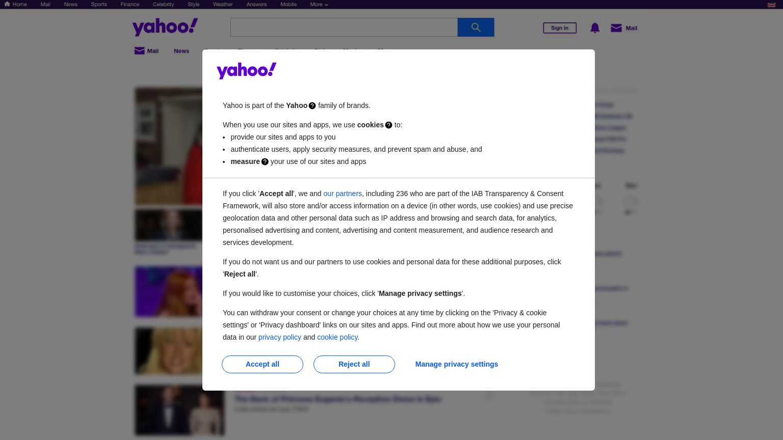 yahoo.com website homepage - live status check by WebsiteDown.xyz