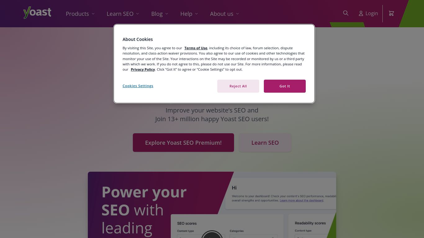 yoast.com website homepage - live status check by WebsiteDown.xyz