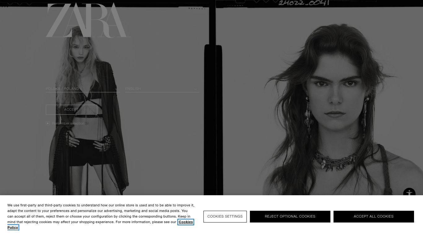 zara.com website homepage - live status check by WebsiteDown.xyz